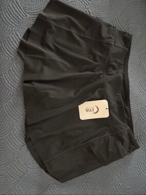NWT Zyia Black Grand Slam Skirt, size xlarge, skort tennis skirt active wear